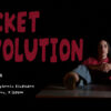 Landscape poster for Pocket Revolution at Southwark Playhouse Elephant, featuring Tisa Klicek seated against a black background with red title text.