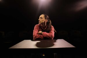Tisa Kliček as Lucy / Lucija in Pocket Revolution at Southwark Playhouse Elephant.