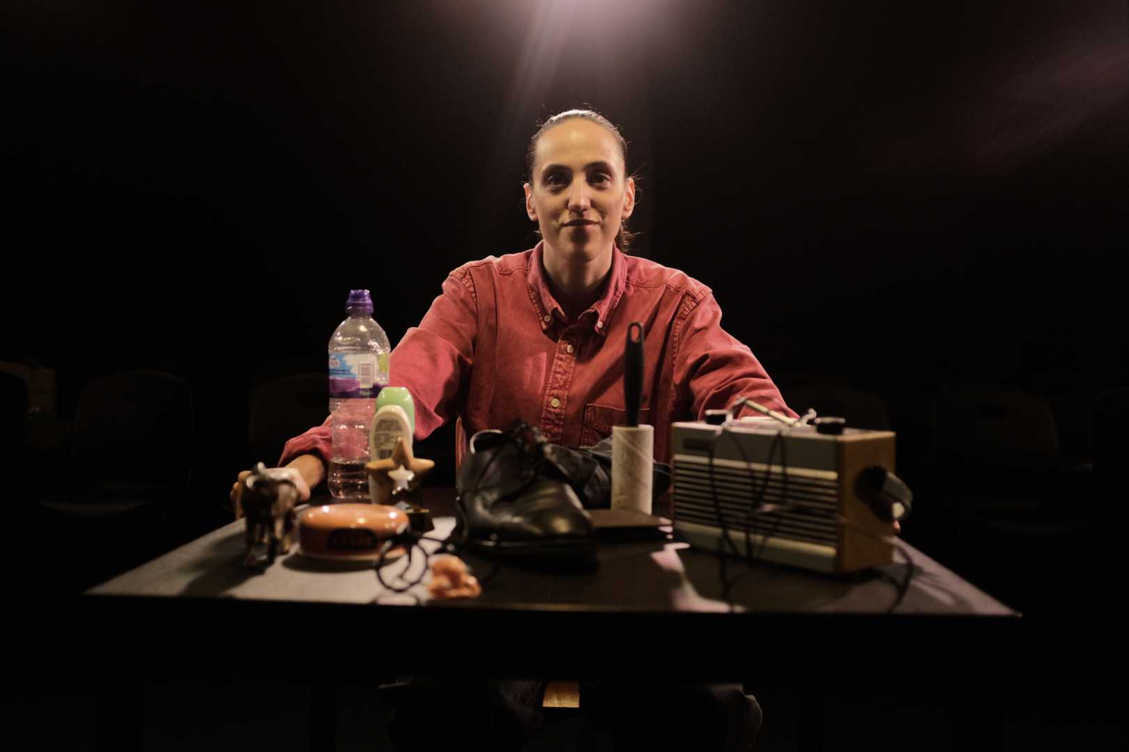 Tisa Kliček as Lucy / Lucija in Pocket Revolution at Southwark Playhouse Elephant.