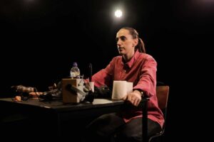 Tisa Kliček as Lucy / Lucija in Pocket Revolution at Southwark Playhouse Elephant.