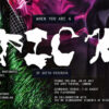 Landscape poster for When You Are a Tick by Sofya Krasnova, with “TICK” formed from white human and insect silhouettes against a vivid green, black and magenta collage.